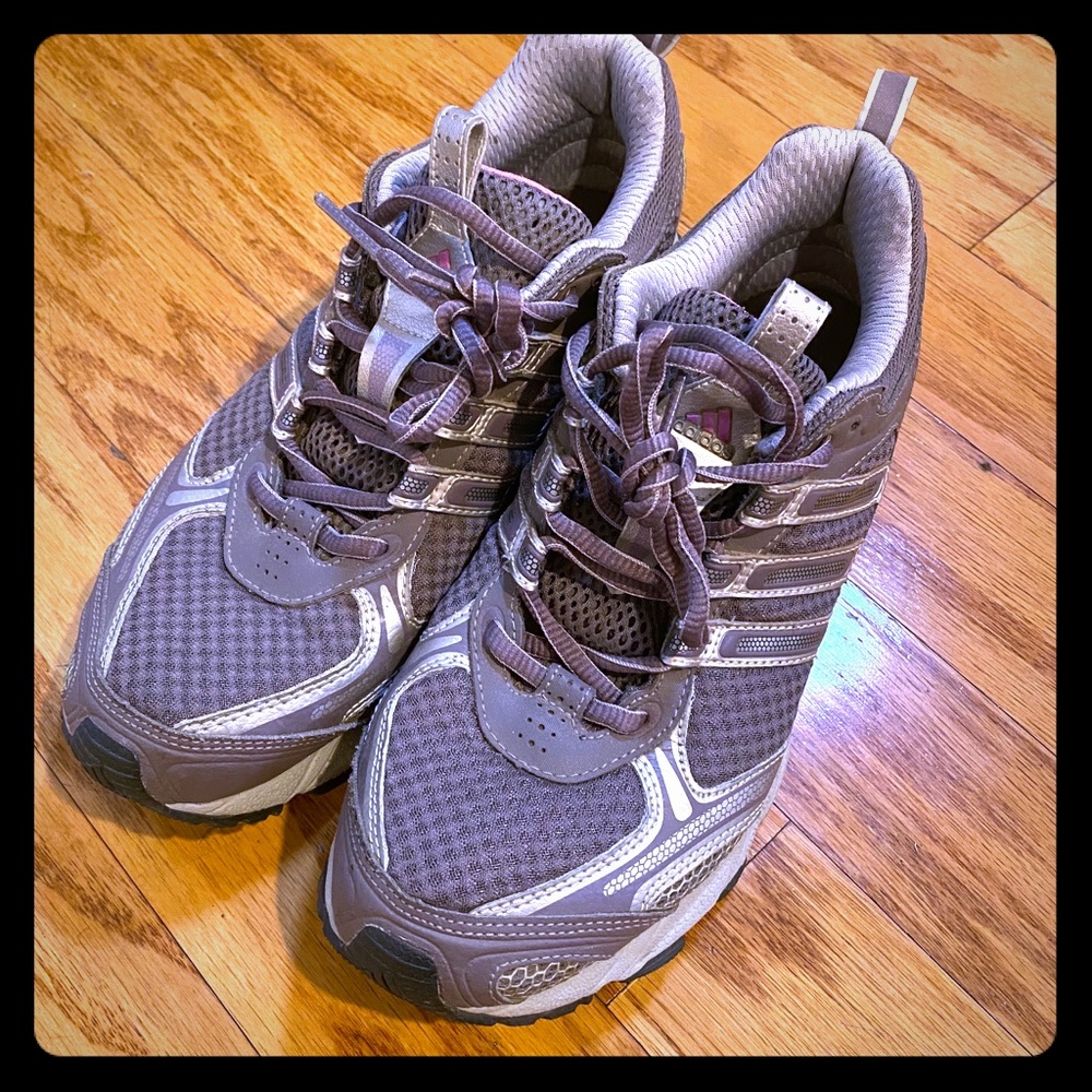 Adidas adiPRENE Women’s Gray and Pink Trail Shoes